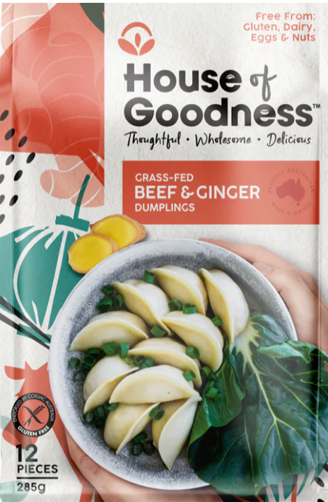 Beef & Ginger Dumplings (Gluten Free)