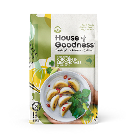 Chicken & Lemongrass Dumplings (Gluten Free)