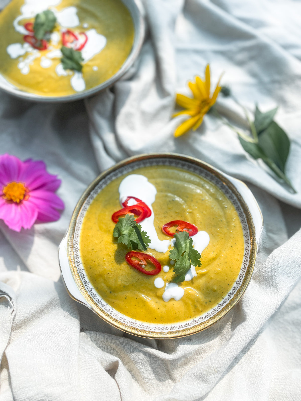 Coconut + Ginger Pumkin Soup