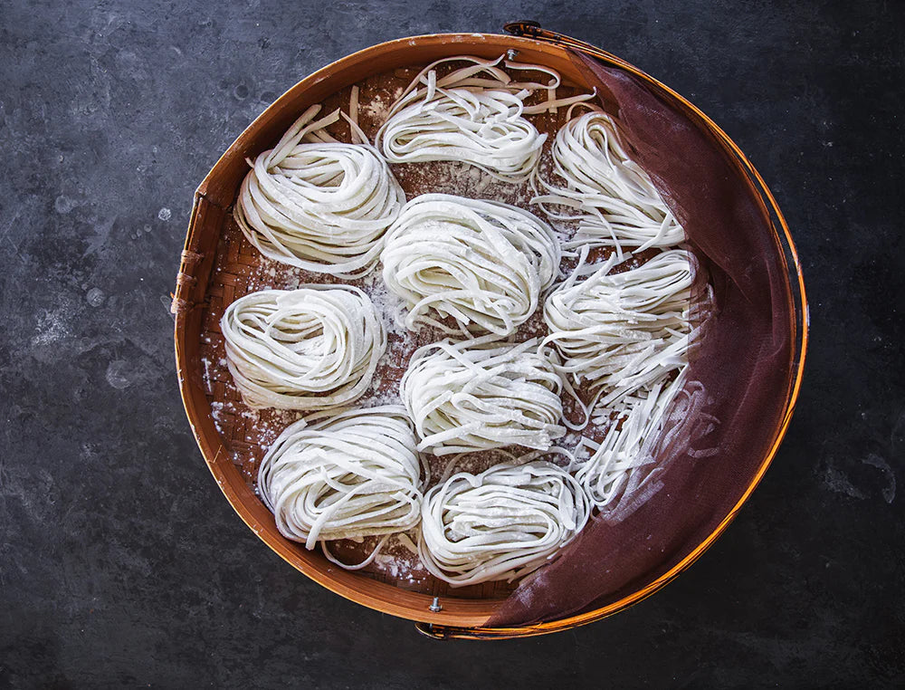 Shanghai Style Fresh Noodles & Aromatic Sauce (Gluten Free, Vegan)