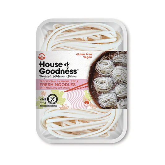 Shanghai Style Fresh Noodles & Aromatic Sauce (Gluten Free, Vegan)