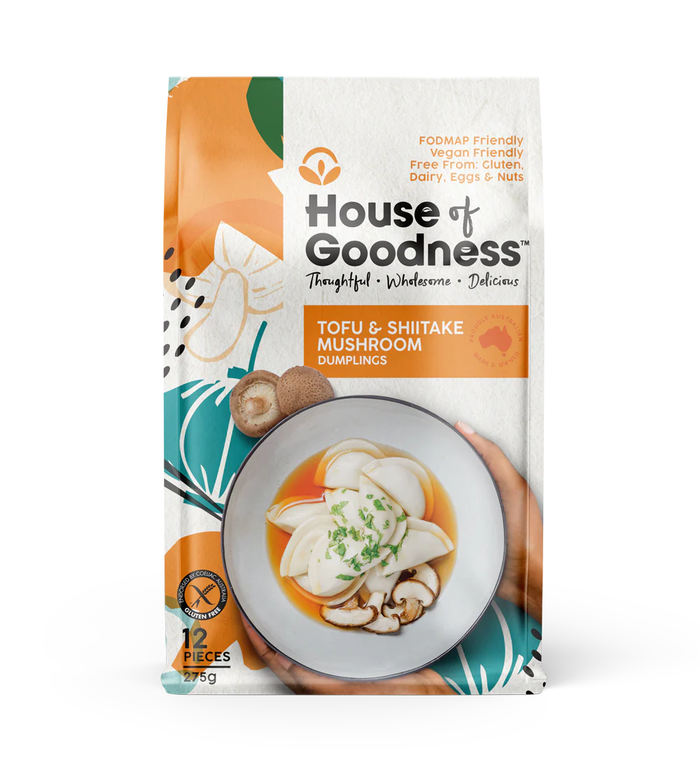 Tofu & Shiitake Dumplings (Gluten Free, Vegan)