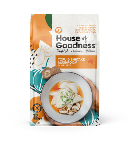 Tofu & Shiitake Dumplings (Gluten Free, Vegan)