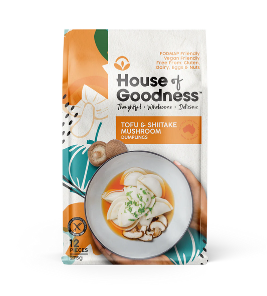 Tofu & Shiitake Dumplings (Gluten Free, Vegan)