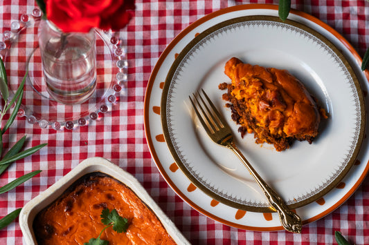 [sweet potato shepherd's pie] front angle